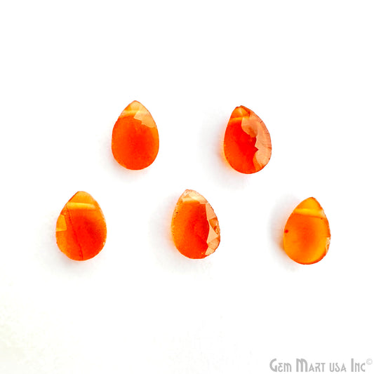 5pc Lot Carnelian Pears Beads, Natural Gemstone Beads, Gemstone Beads, Rondelle Bead, Jewelry Making Supplies
