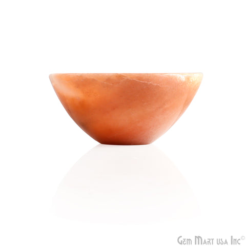 Natural Orange Aventurine Mini Carved Gemstone Bowl Cup 2 inch