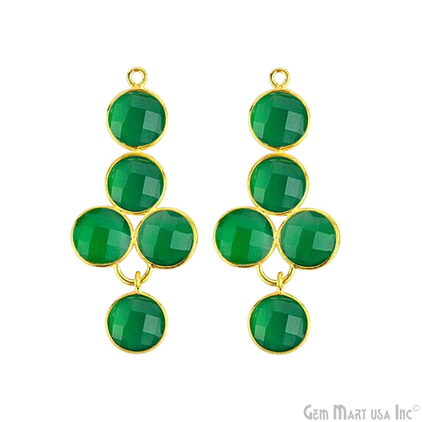 DIY 41x18mm Gold Plated Gemstone Bezel Component