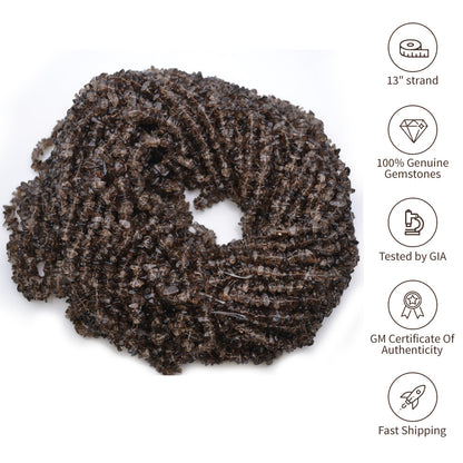 Natural Chip Beads, 34 Inch, Genuine Chip Strands, Drilled Strung Nugget Beads, 3-7mm, Polished, GemMartUSA (70001)