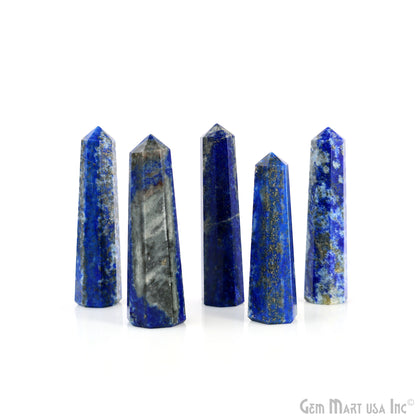 Lapis Gemstone Jumbo Tower Crystal Tower Obelisk Healing Meditation Gemstones 2-3 Inch