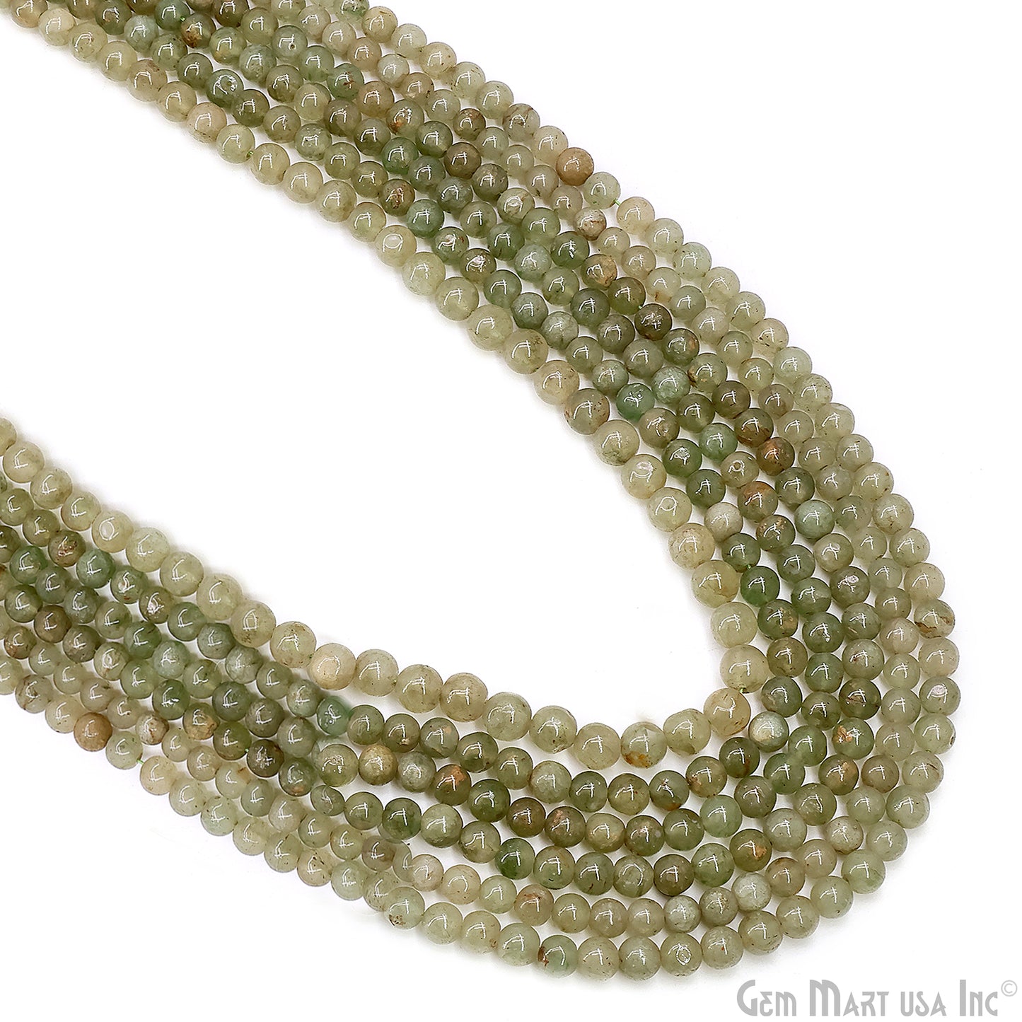 Aventurine Smooth Round Drilled Beads 3-5mm Waist Beads, Rondelle Bead Strand 13 Inch
