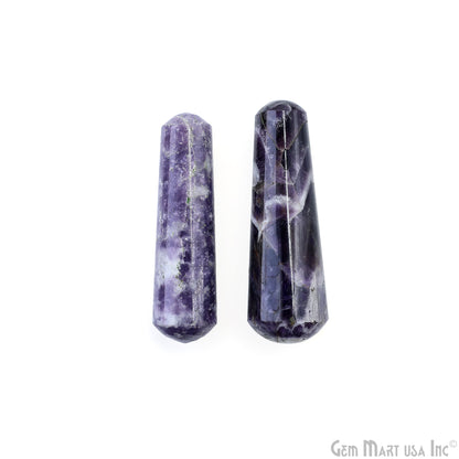 Lepidolite Massage Wand Terminate Gemstone, Metaphysical, Crystal Pencil Point, Crystal Tower, Chakra Stone, Healing Crystal 3-4Inch