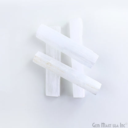 Selenite Rough Stick, Selenite Wand, Selenite, Palm Size Selenite, 4-5inch, Healing Crystal