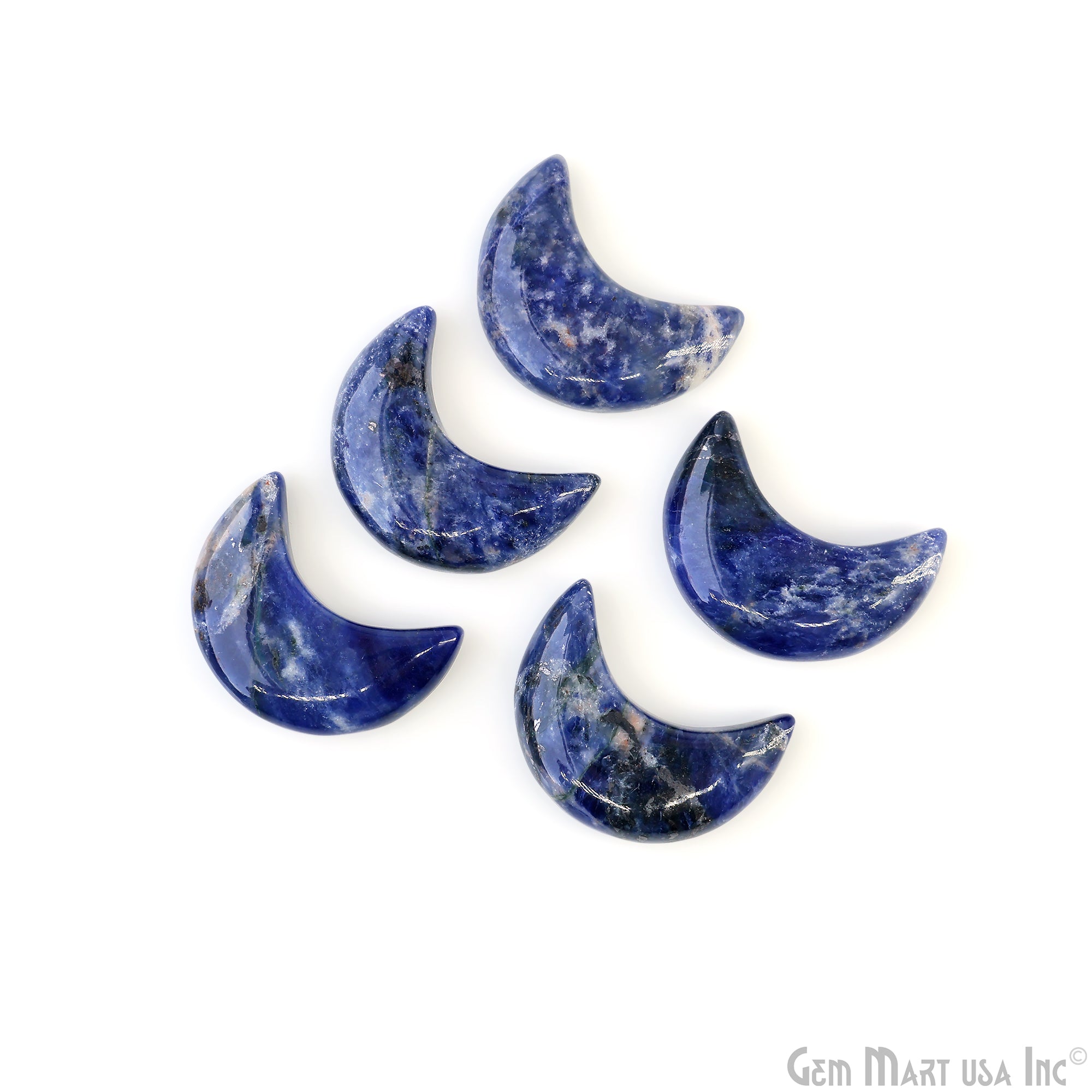 Moon Shaped Natural Stone Hand Carved Gemstone