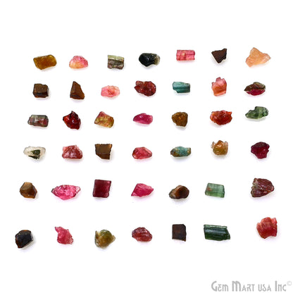 Multi Tourmaline Free Form Rough, 7-8mm, 0.71oz, 100% Natural Rough Loose Gems, Wholesale Gemstones