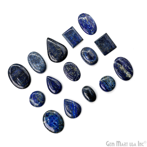 Lapis Mix Shape Cabochon, Natural Lapis, 1-2 Inch Blue Healing Crystal for Jewelry Making
