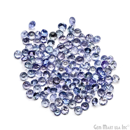 Tanzanite Round Gemstone, 5mm, 5+ Carats, 100% Natural Faceted Loose Gems, December Birthstone