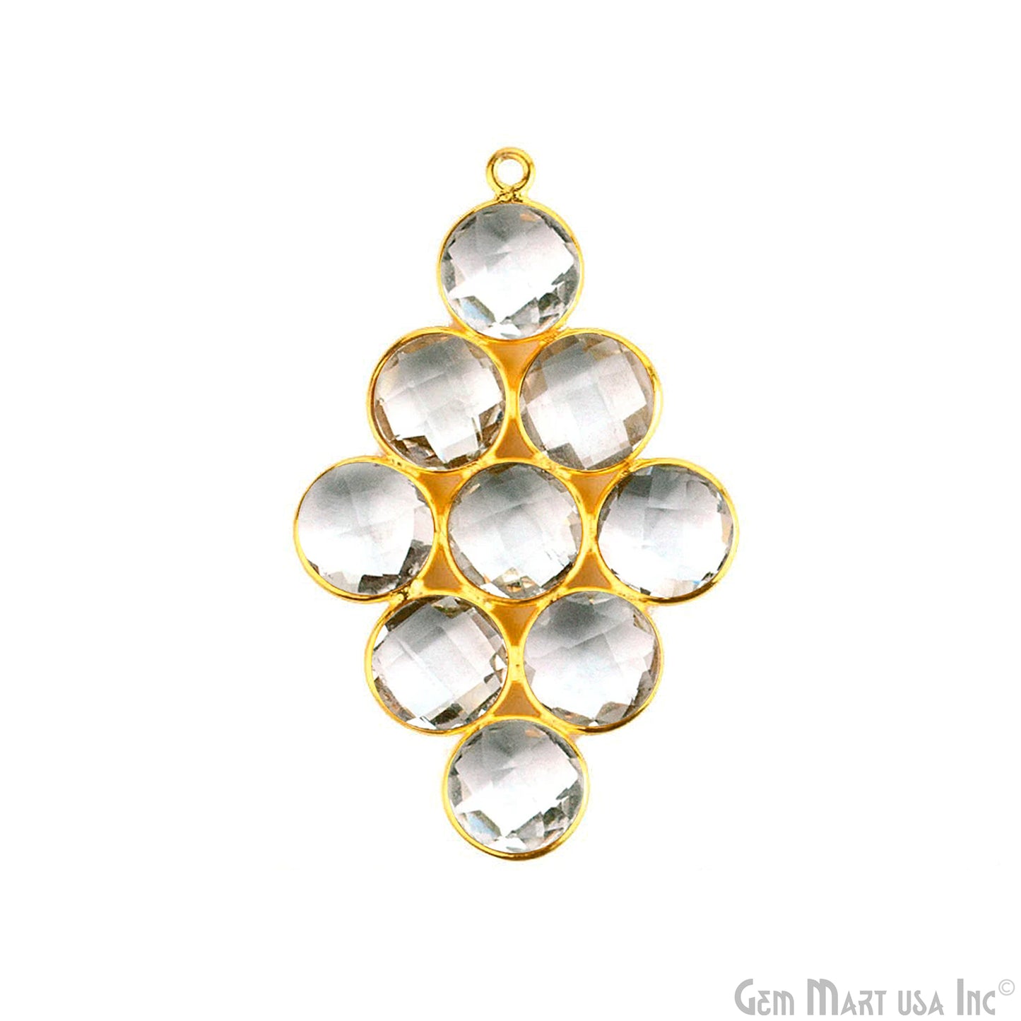 DIY Kite 43x22mm Gold Plated Single Bail Connector Component