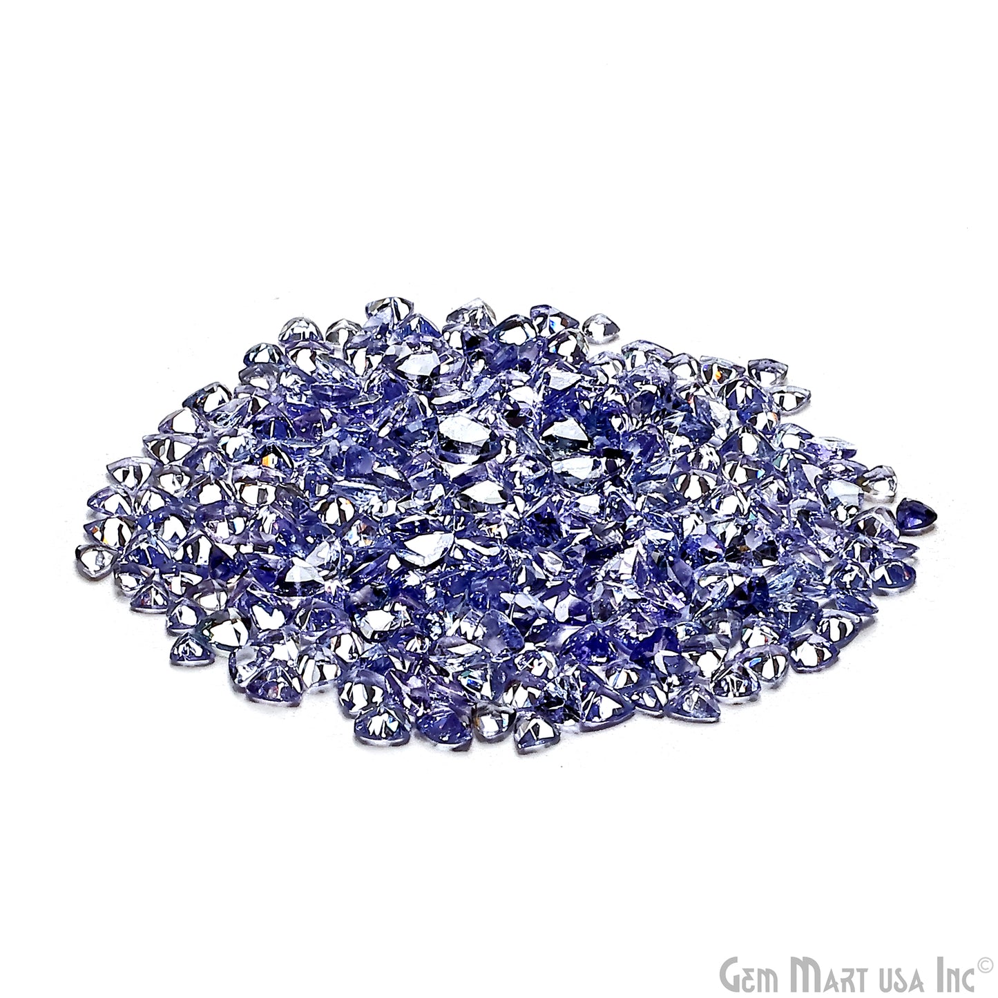 Tanzanite Trillion Gemstone, 3-4mm, 5+ Carats, 100% Natural Faceted Loose Gems, December Birthstone