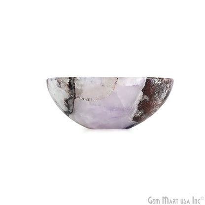 Natural Amethyst Mini Carved Gemstone Bowl Cup 2 inch