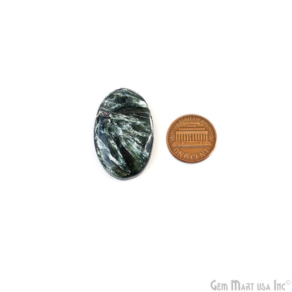 Natural Seraphinite Cab Striped Cabochon Gemstones