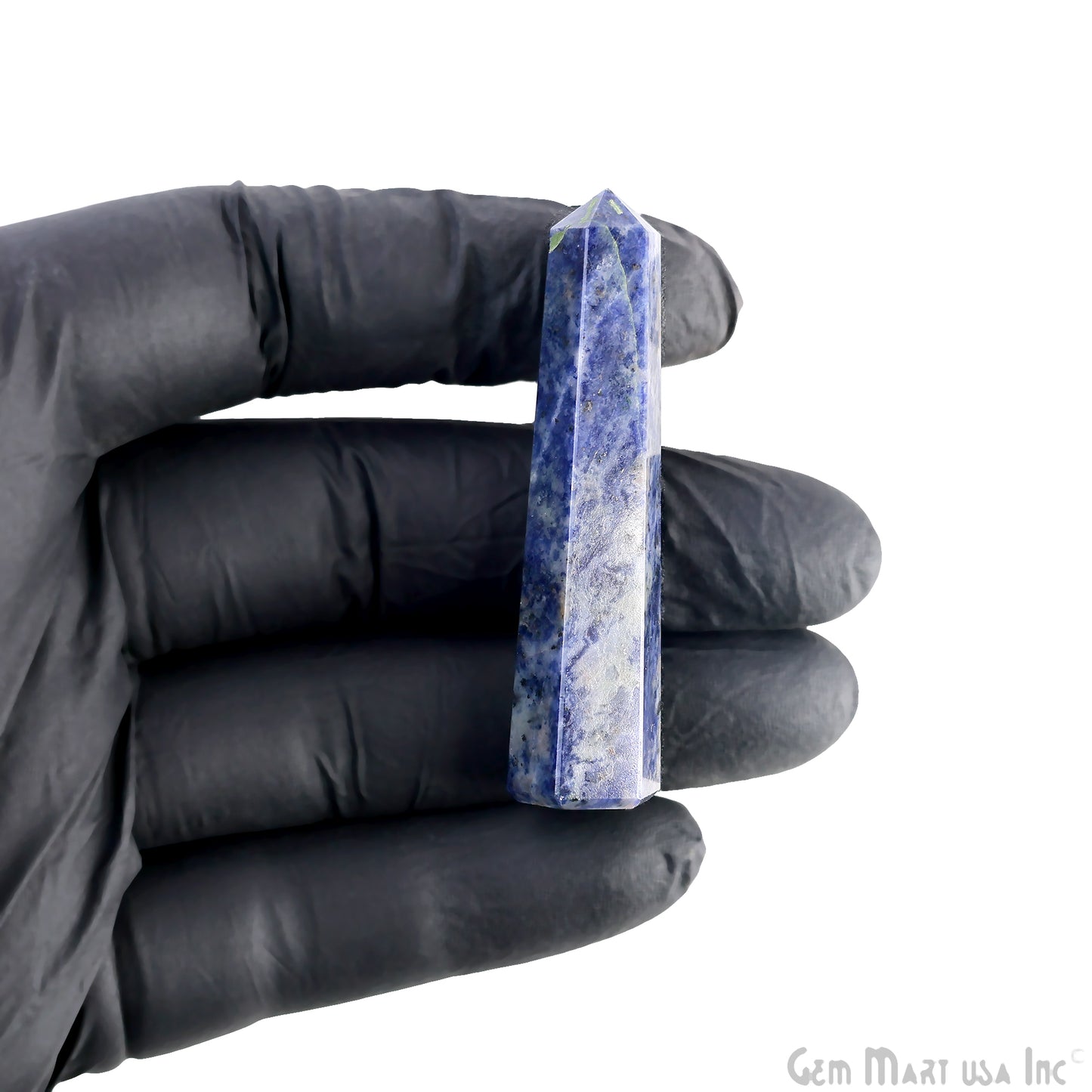 Sodalite Gemstone Jumbo Tower Crystal Tower Obelisk Healing Meditation Gemstones 2-3 Inch