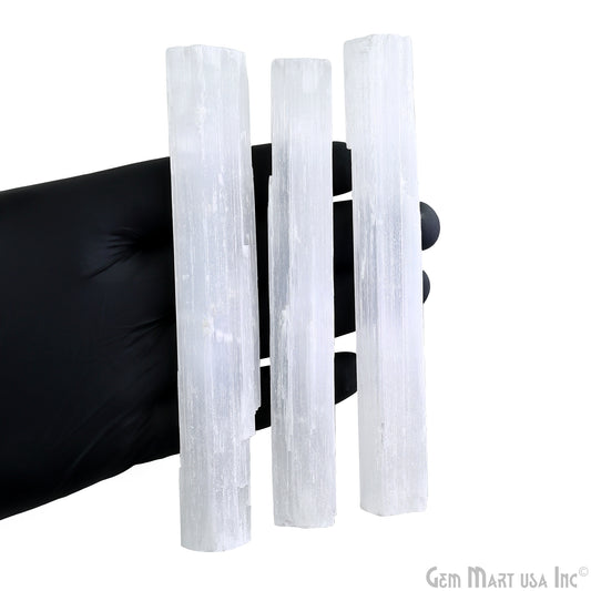 Selenite Rough Stick, Selenite Wand, Selenite, Palm Size Selenite, 5-6inch, Healing Crystal