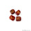 Red Jasper Reiki Symbol Engraved Gemstones, 20x25mm Healing Gemstones, Set Of 4 Reiki Tumble Stones