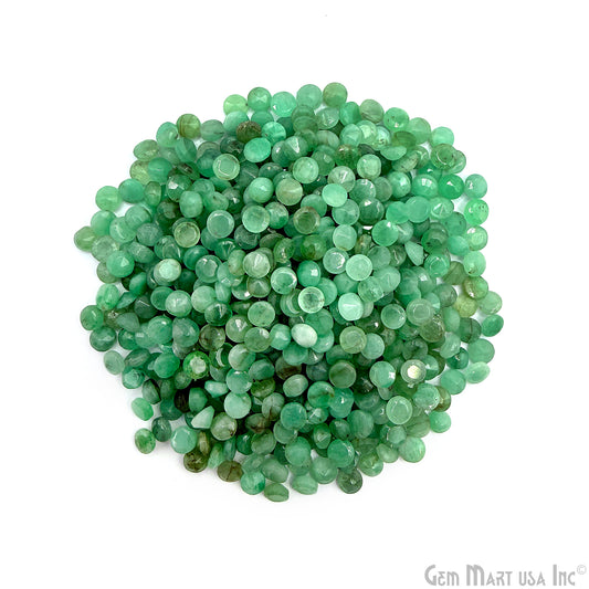 Emerald Wholesale Gemstones, 100% Natural Precious Gems, Green Faceted Loose Gems, 3mm, Round, 5 Carats
