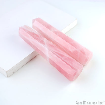 Rose Quartz Gemstone Jumbo Tower Crystal Tower Obelisk Healing Meditation Gemstones 4-5 Inch (Copy)