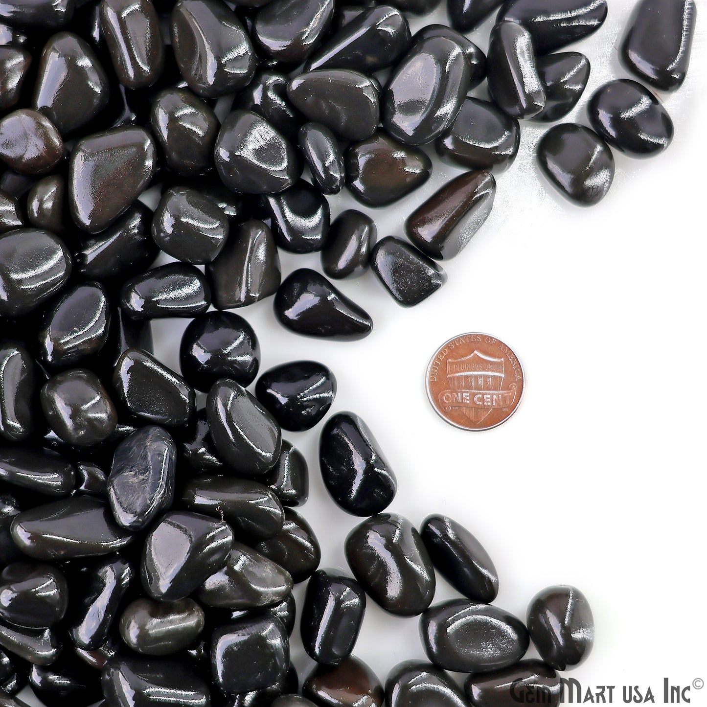 Natural Black Agate Tumbled, Reiki Healing, Beach Stone, Premium Quality