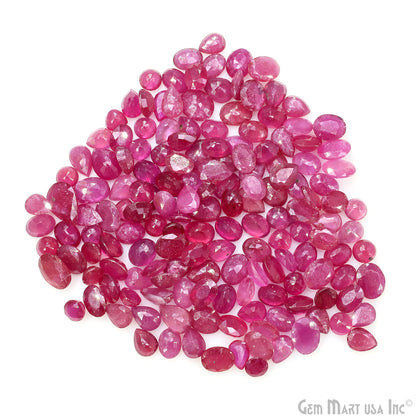 Ruby Wholesale Gemstones, 100% Natural Precious Gems, Pink Faceted Loose Gems, 4-7mm, Mix, 10 Carats