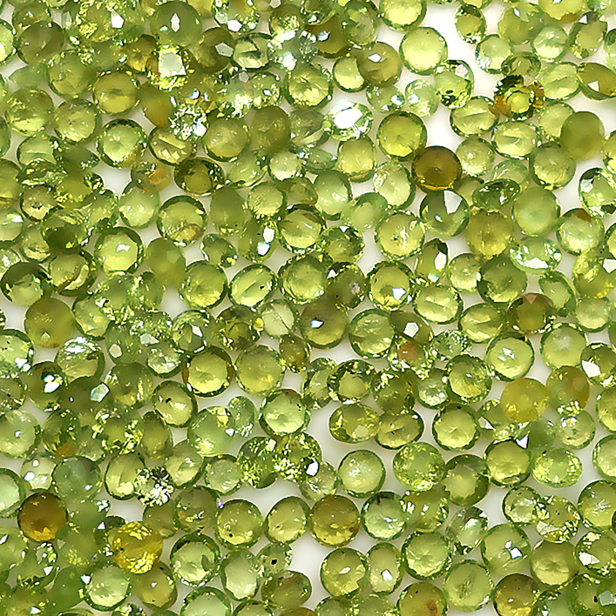 Peridot Wholesale Gemstones, 100% Natural Semi-Precious Gems, Green Faceted Loose Gems, 4-8mm, Mixed, 50 Carats