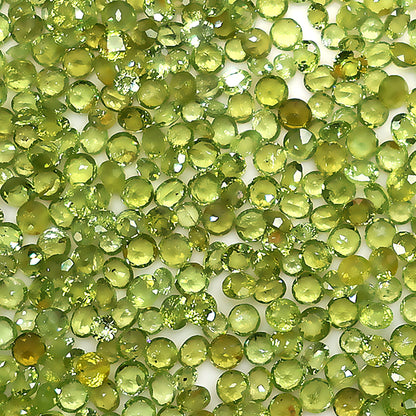 Peridot Wholesale Gemstones, 100% Natural Semi-Precious Gems, Green Faceted Loose Gems, 4-8mm, Mixed, 50 Carats