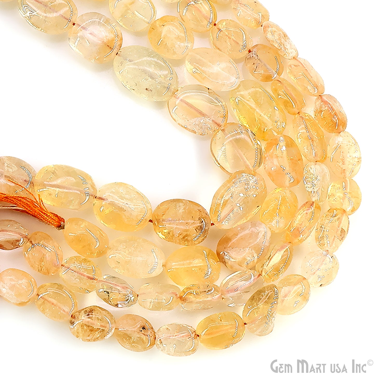Golden Rutile Tumble Beads Free Form Drilled Beads 9-13X6-7mm Waist Beads, Rondelle Bead Strand 13 Inch