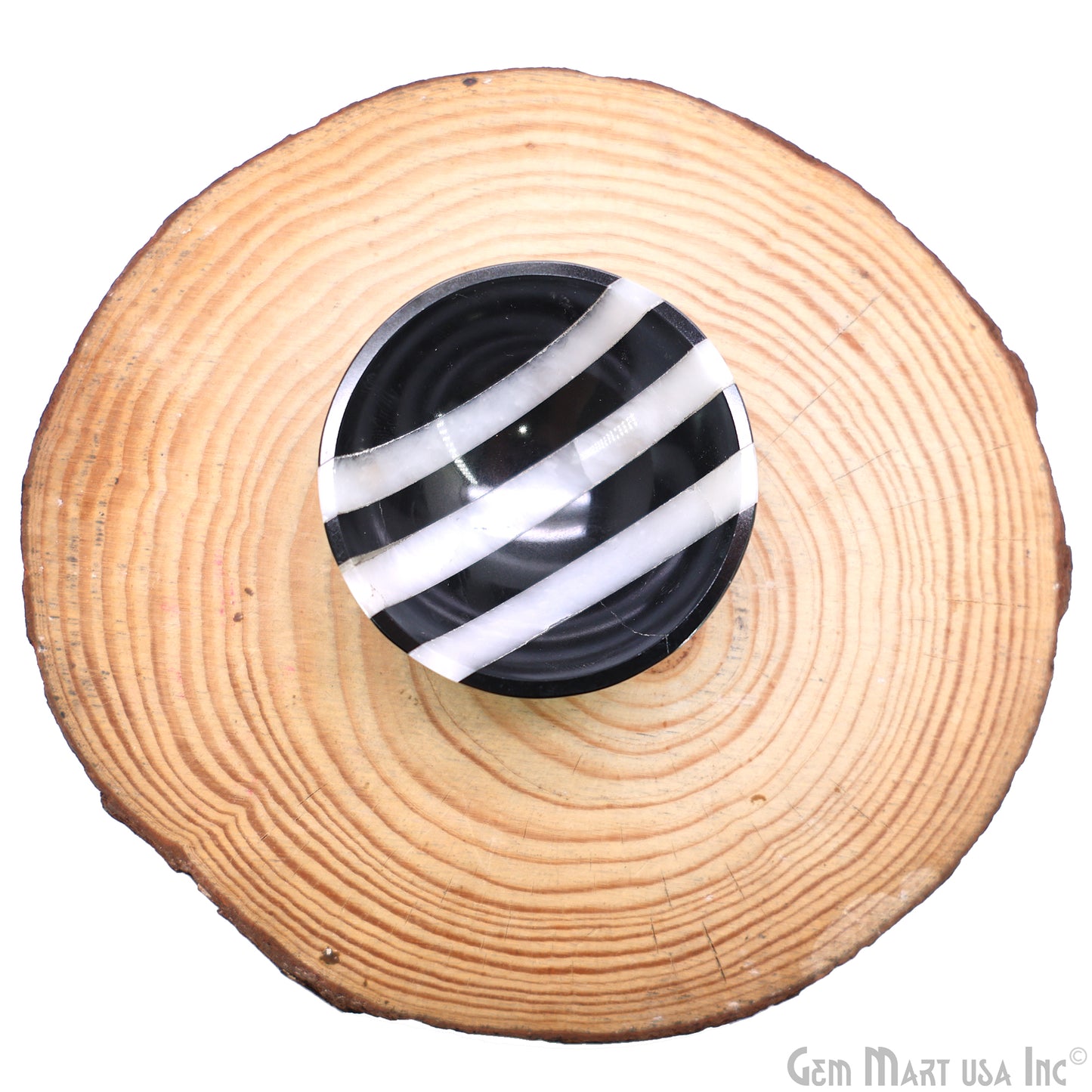 Black Obsidian Mini Carved Gemstone Bowl Cup 2 inch