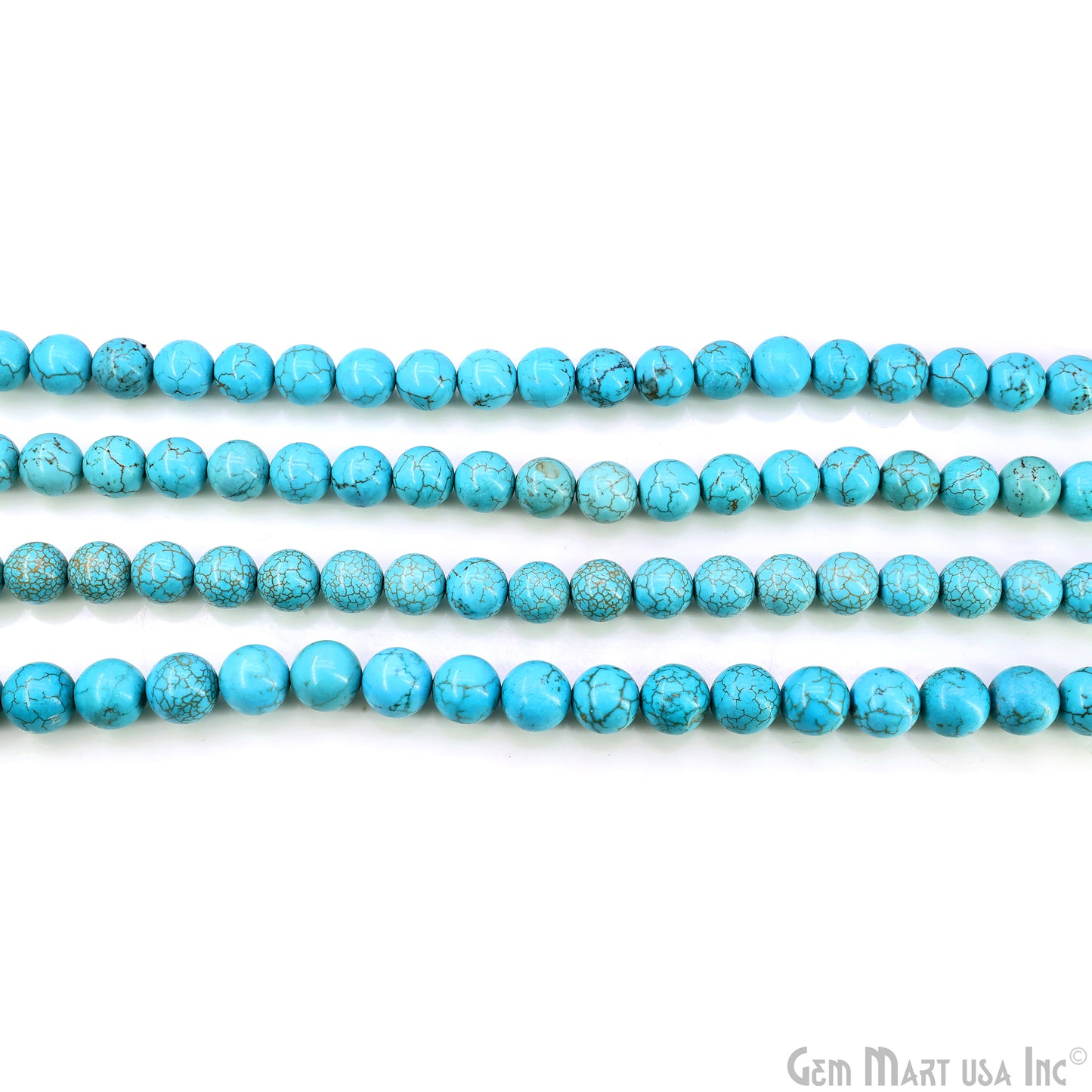Turquoise Smooth Round Drilled Beads 11-12mm Waist Beads, Rondelle Bead Strand 16 Inch