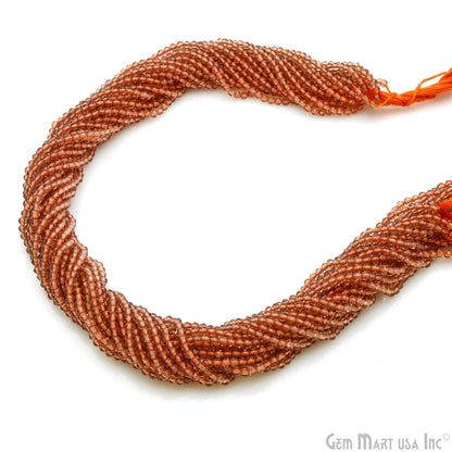 Rondelle Beads, 12-13 Inch Bead Strands, Natural Strung Gemstone, 2-2.5mm, Faceted, GemMartUSA (70000)