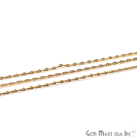Gold Plated Rope Soldered Station Rosary Chain