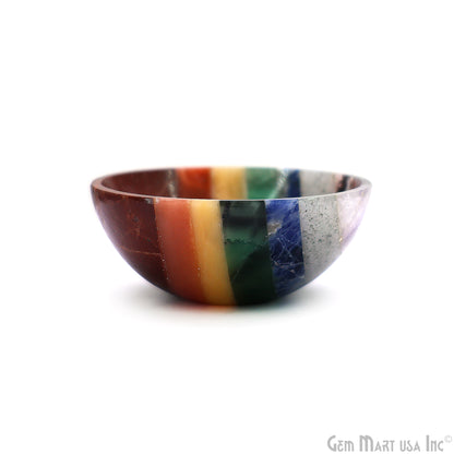 Natural Gemstone Mini Carved Gemstone Bowl Cup 2 inch