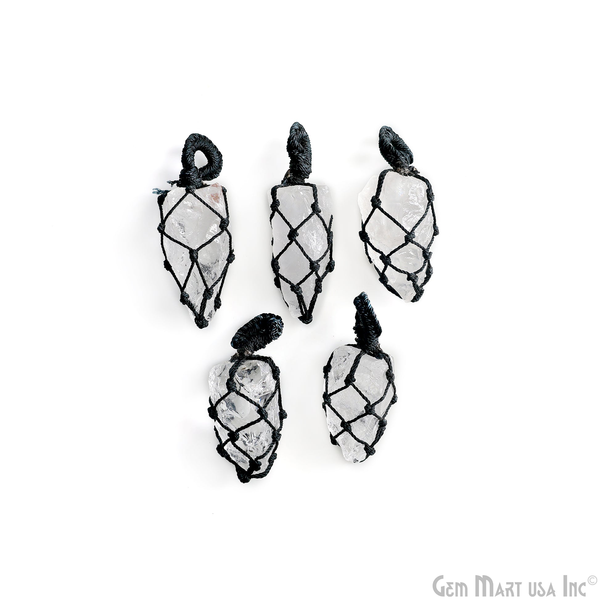 DIY Macrame Cage Crystal Holder Necklace Stone Holder Macrame