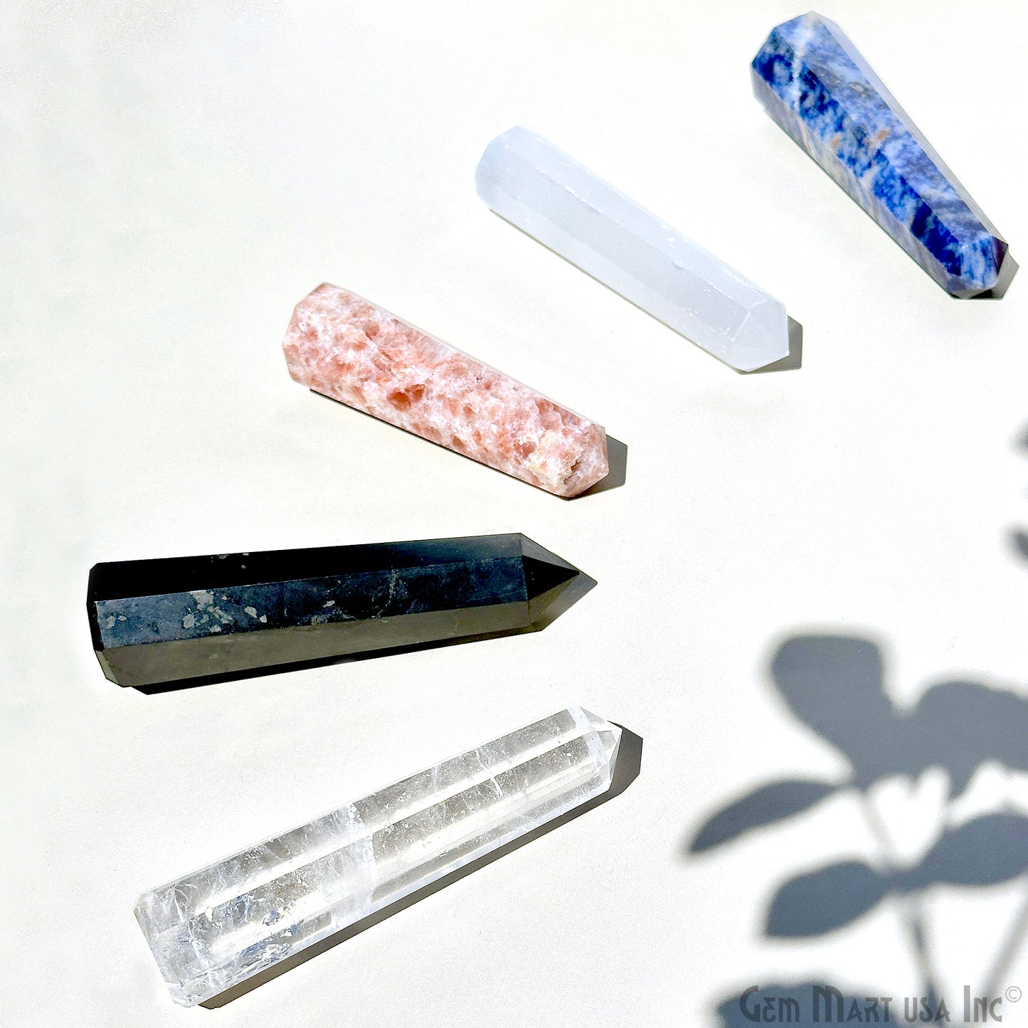 Gemstone Jumbo Tower Crystal Tower Obelisk Healing Meditation Gemstones 4-5 Inch
