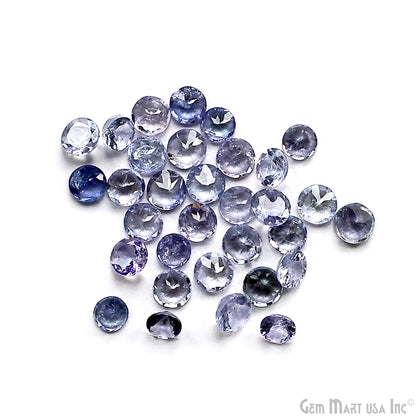 Tanzanite Round Gemstone, 5mm, 5+ Carats, 100% Natural Faceted Loose Gems, December Birthstone