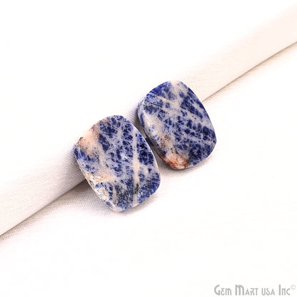 Sodalite Free Form 22x19mm Loose Gemstone For Earring Pair