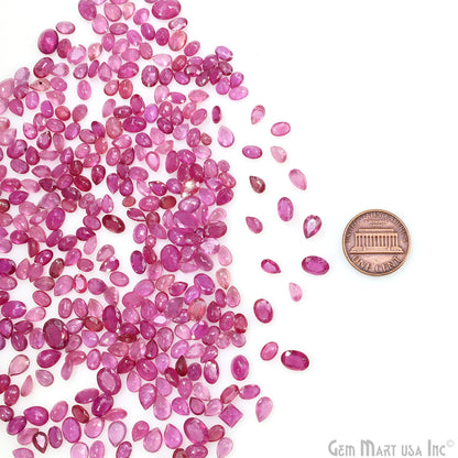 Ruby Wholesale Gemstones, 100% Natural Precious Gems, Pink Faceted Loose Gems, 6-9mm, Mix, 10 Carats