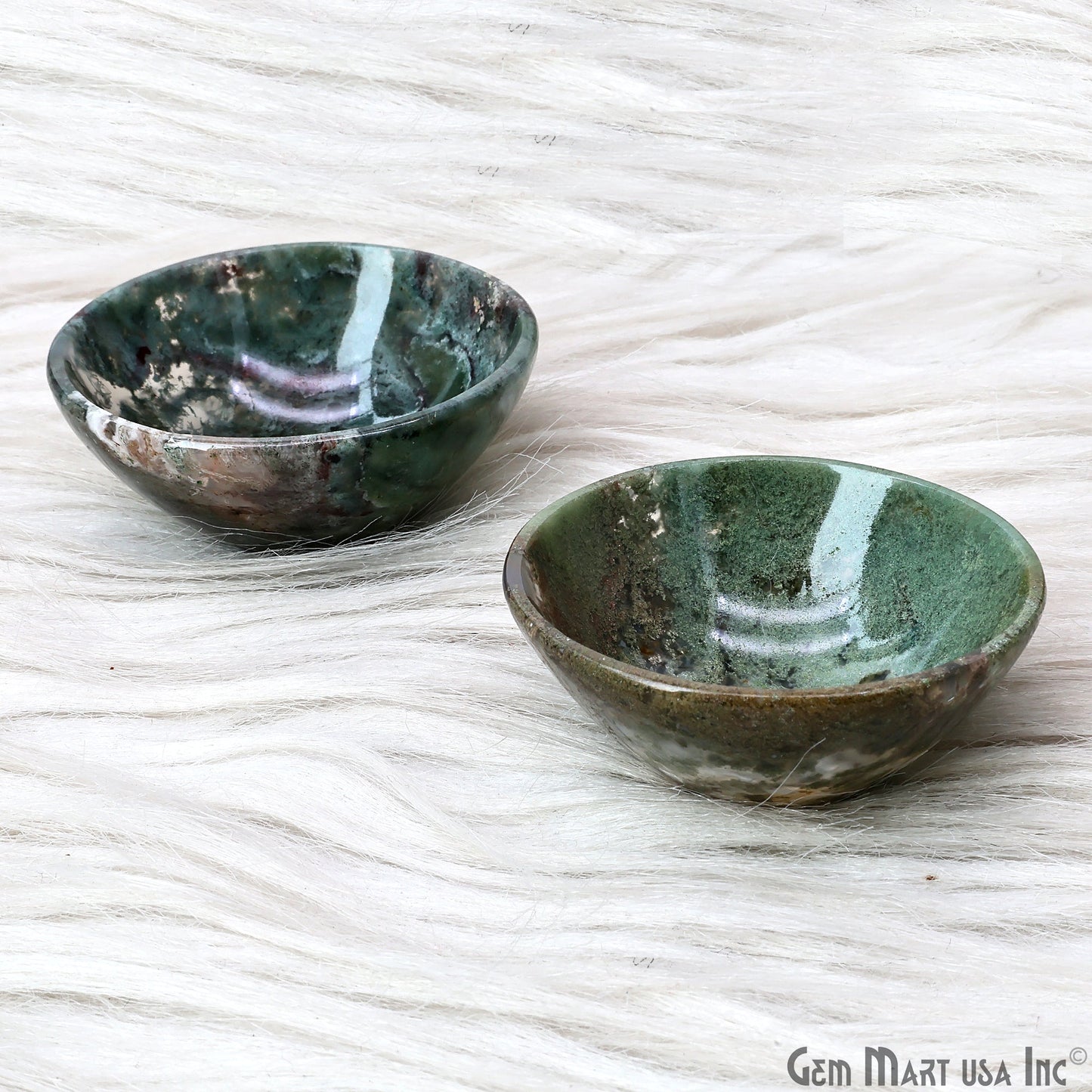 Natural Gemstone Mini Carved Gemstone Bowl Cup 2 inch