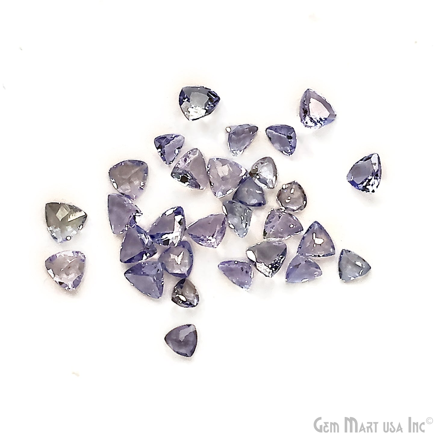 Tanzanite Trillion Gemstone, 3-4mm, 5+ Carats, 100% Natural Faceted Loose Gems, December Birthstone