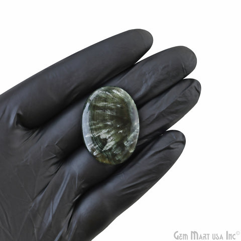 Natural Seraphinite Cab Striped Cabochon Gemstones