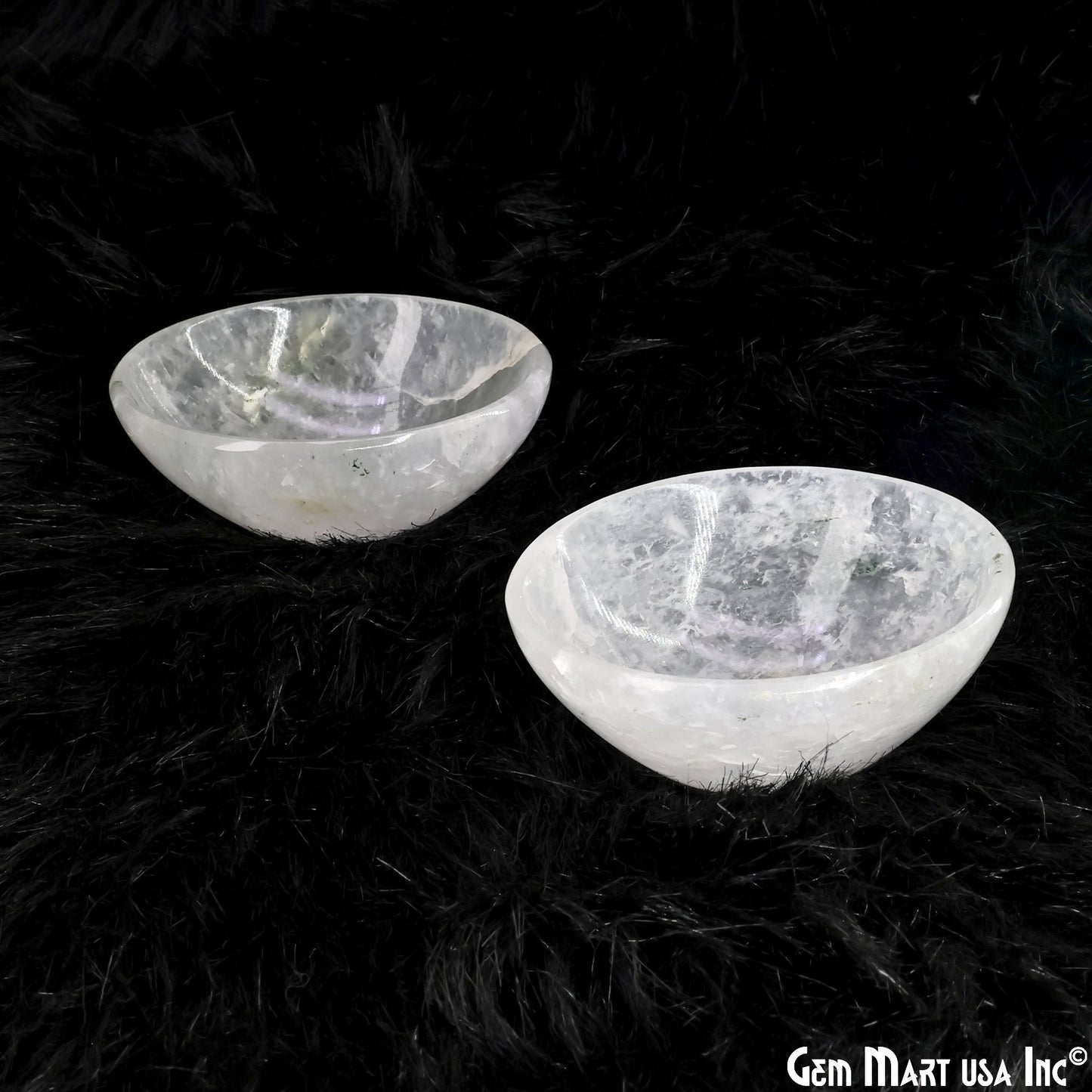 Natural Gemstone Mini Carved Gemstone Bowl Cup 2 inch