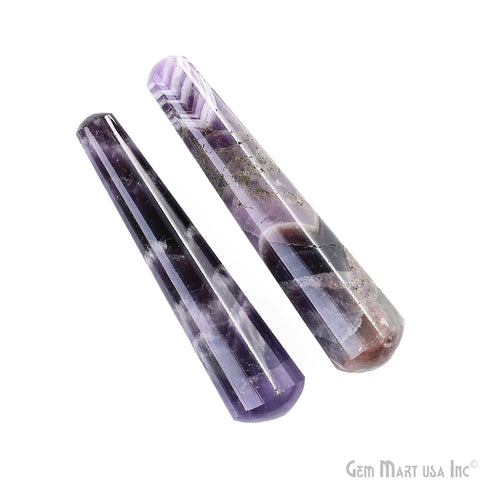 Amethyst Massage Wand Terminate Gemstone, Metaphysical, Crystal Pencil Point, Crystal Tower, Chakra Stone, Healing Crystal 3-4Inch