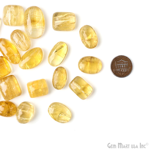 Picture Jasper Mix Shape Cabochon, Yellow Healing Crystal for Jewelry Making 1-1.5 Inch