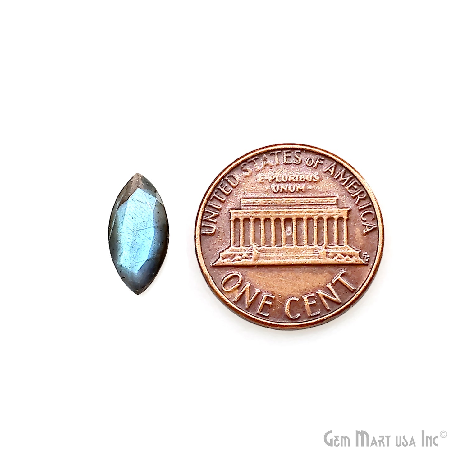 Labradorite Wholesale Gemstones, 100% Natural Semi-Precious Gems, Blue Flash Faceted Loose Gems, 6x12mm, Marquise, 4PC Lot