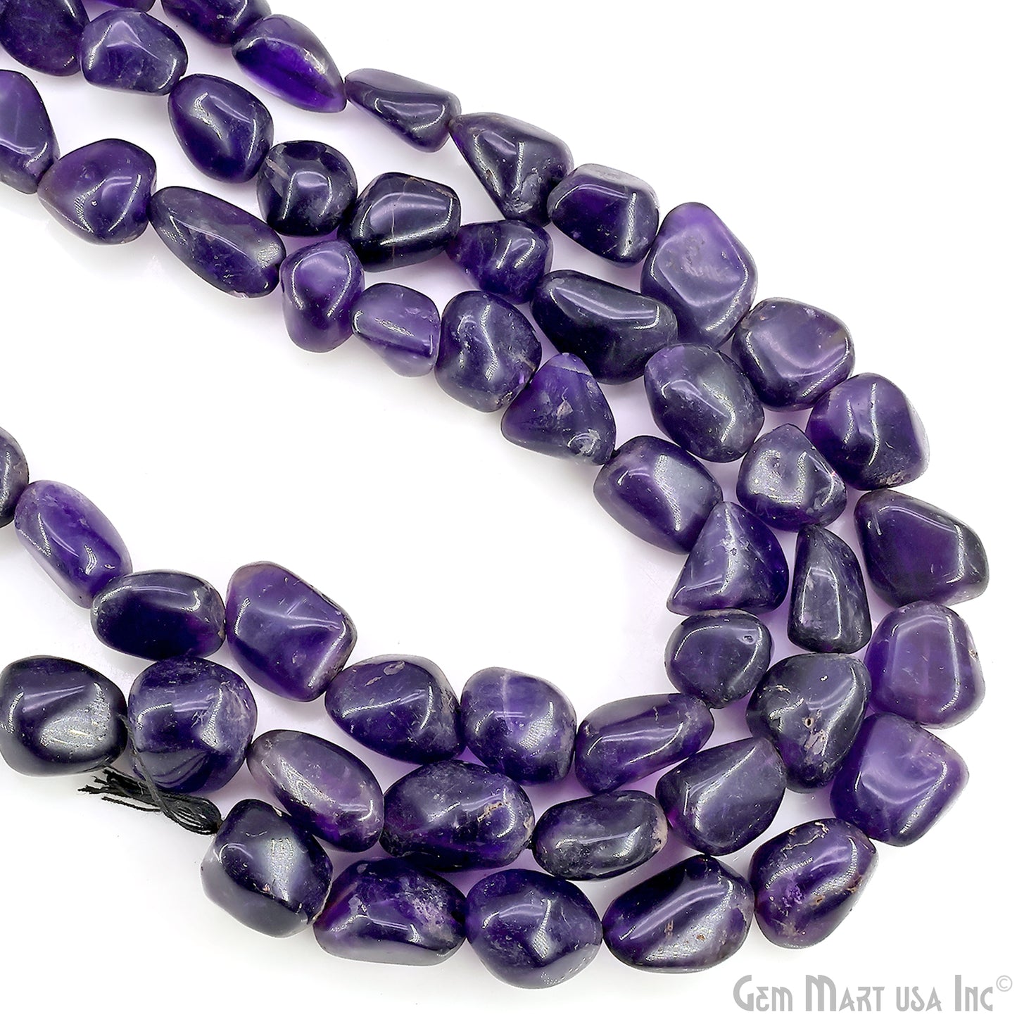 Amethyst Tumble Beads Free Form Drilled Beads 7-10X13-18mm Waist Beads, Rondelle Bead Strand 14 Inch