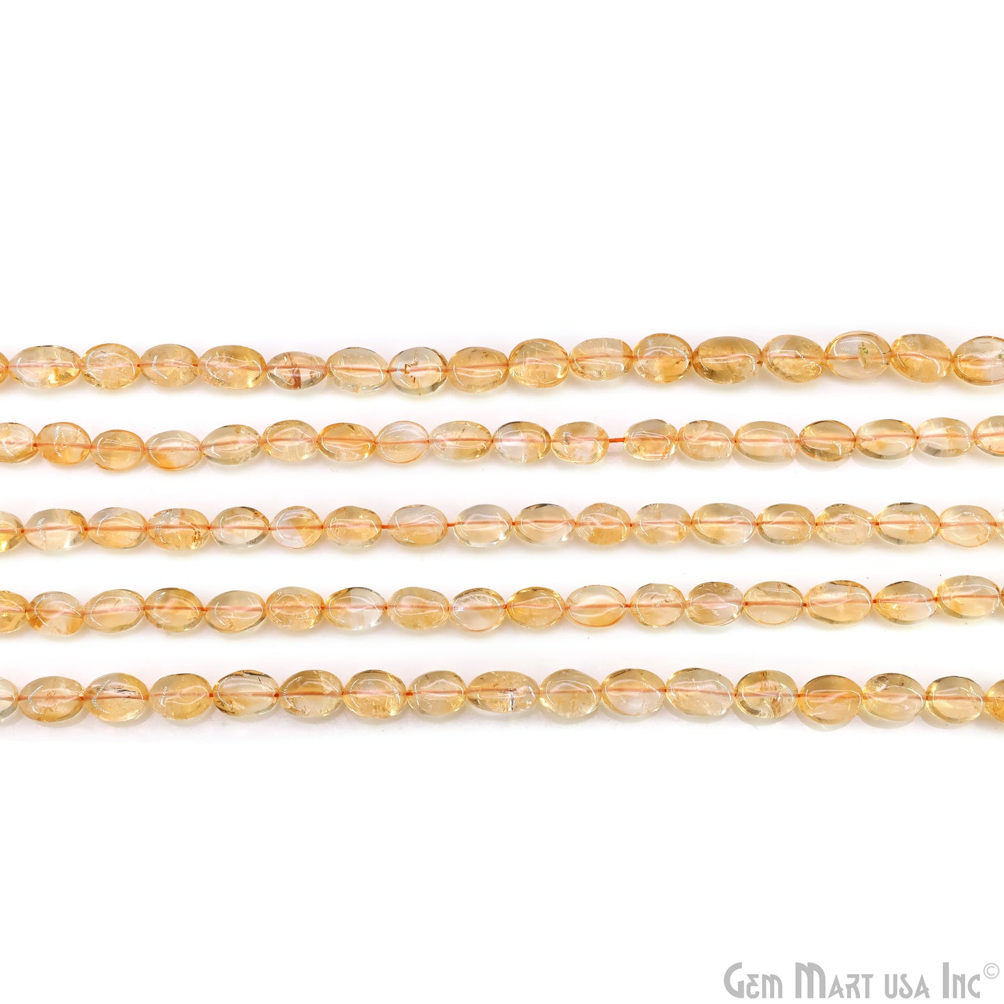Citrine Tumble Beads Free Form Drilled Beads 9-13X6-7mm Waist Beads, Rondelle Bead Strand 13 Inch