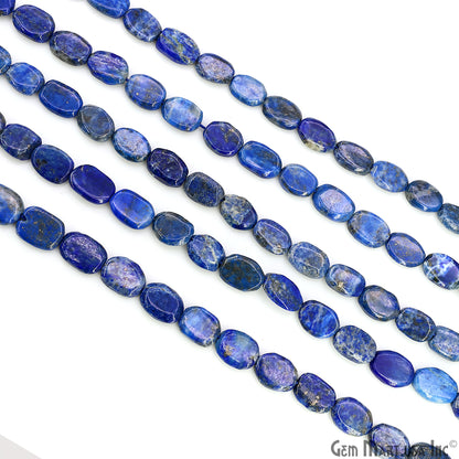 Lapis Tumble Beads Free Form Drilled Beads 9-13X6-7mm Waist Beads, Rondelle Bead Strand 13 Inch