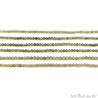 Aventurine Smooth Round Drilled Beads 3-5mm Waist Beads, Rondelle Bead Strand 13 Inch