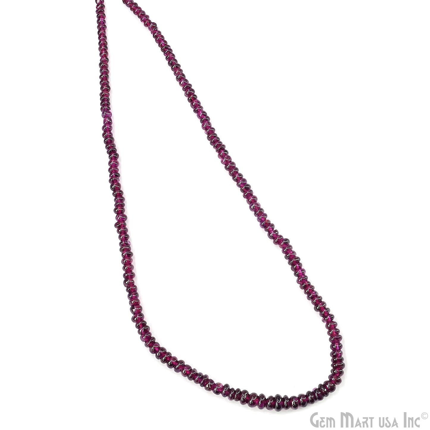 Rhodolite Rondelle Beads, 17 Inch Gemstone Strands, Drilled Strung Nugget Beads, Faceted Round, 3mm