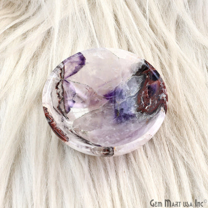 Natural Amethyst Mini Carved Gemstone Bowl Cup 2 inch