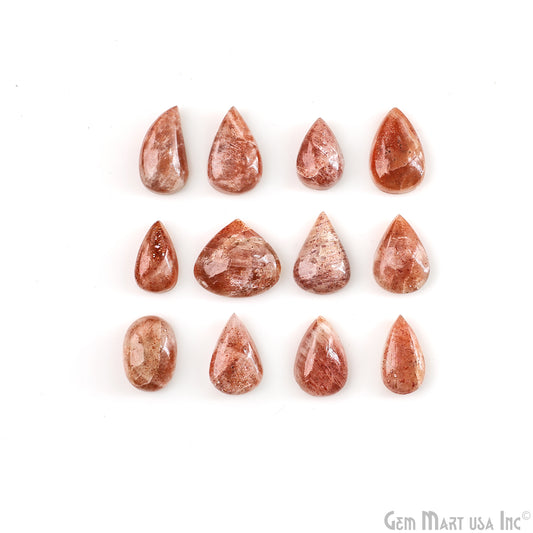 Natural Strawberry Quartz Cab Pears Cabochon Gemstones 1-1.5 Inch